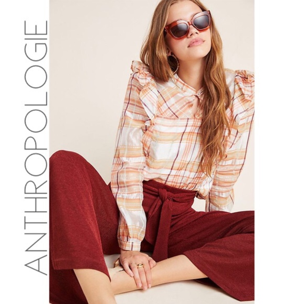 (Anthropologie) Current Air Ruffle Blouse